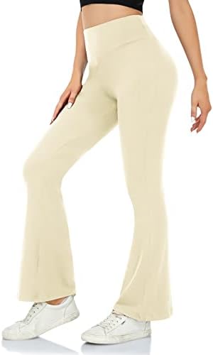 GROTEEN Flare helanke za žene-Bootcut Yoga pantalone za žene visokog struka Workout Bootleg Work Pants haljine pantalone