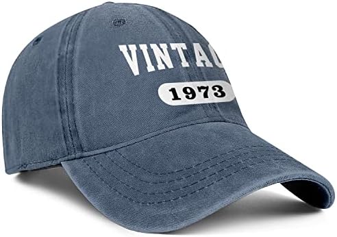 50. rođendanski pokloni za muškarce žene 1973 šeširi Vintage 50 godina stara vezena bejzbol kapa