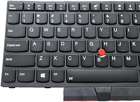 Tiugochr Laptop zamjena američki raspored sa pozadinskim osvjetljenjem sa ukazujući tastatura za Lenovo ThinkPad E580 E585 E590 E595 T580 T590 L580 L590 P52 P72 P53 P53S P73 01YP640 01N729 01YP560 PK131672B00 01YP680