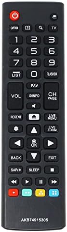 Zamjena 60uh8500-UA TV daljinski upravljač za LG TV-kompatibilan sa Akb74915407 LG TV daljinskim upravljačem