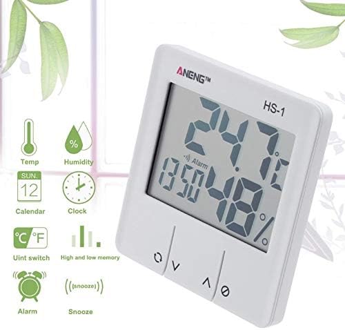 Wodmb termometar unutrašnji LCD elektronski merač temperature vlažnost digitalni termometar higrometar vremenska stanica budilnik unutrašnji