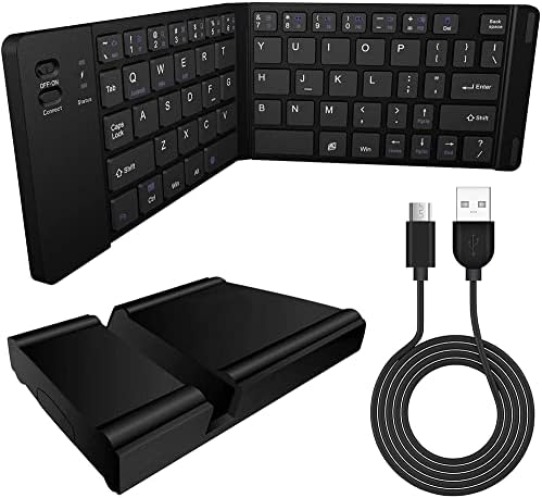 Radovi Cellet Ultra tanka sklopiva Bežična Bluetooth tastatura kompatibilna sa Lava A97 2GB+ sa držačem telefona-punjiva