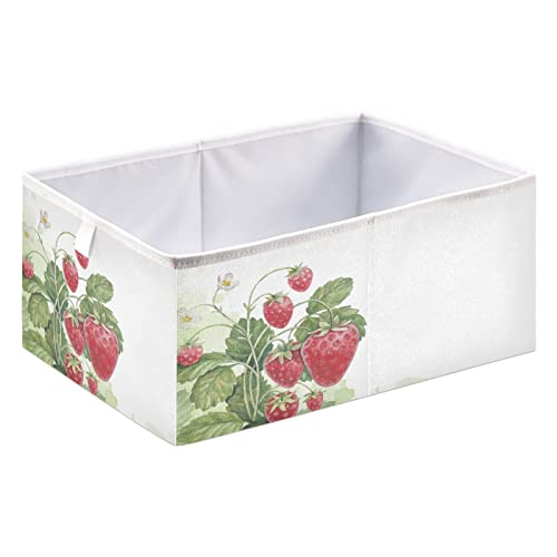 Strawberry Bush Cube Storage Bin sklopive kante za odlaganje vodootporna korpa za igračke