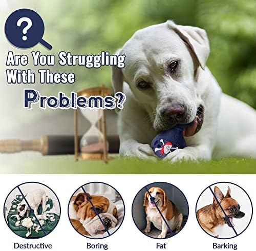 FUSOTO pseće igračke za agresivne Žvakače velike pasmine-Interaktivne i slagalice za dosadu i bogaćenje - poslastice za izdavanje psećih igračaka za velike srednje pse, gume za hranu i ukus mlijeka