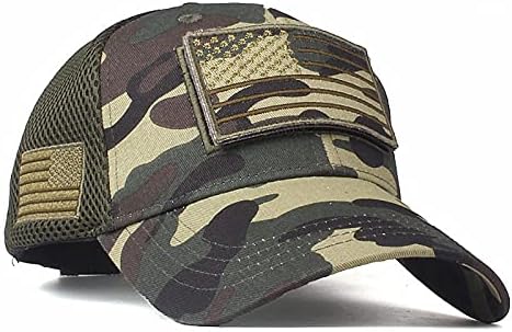 Camo American zastava zakrpa bejzbol kape retro vintage oprala patriotsku hat za taktičku vojsku za muškarce