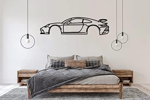 Sjeverni Kaiser Sportski automobil Metalna zidna umjetnost - Automobilska silueta Dekoracija - minimalistička