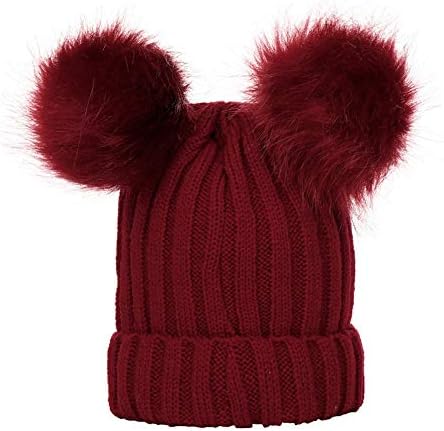 Zimska čvrsta boja dvostruka kosa klimu kapu ehoflap dječaci djevojke tople kape modna topla kapa Beanie toddlers pilot hats baby
