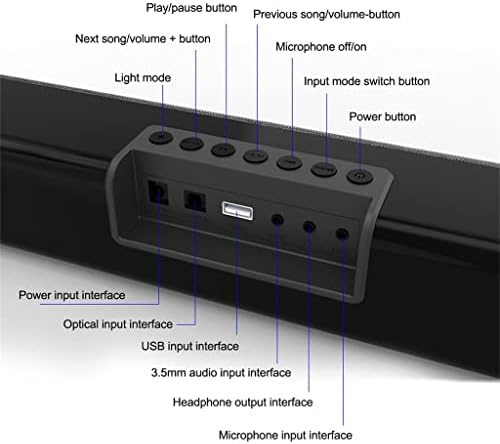 Seasd Zvučnici za kompjuterske igre sa RGB svjetlom snažni bas Stereo zvuk USB 3.5 mm optički Soundbar