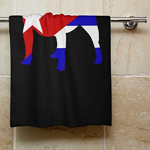 Pitbull Kuba zastava ručnici za pranje tijela za pranje karoserije meko krpe za pranje sa slatkim