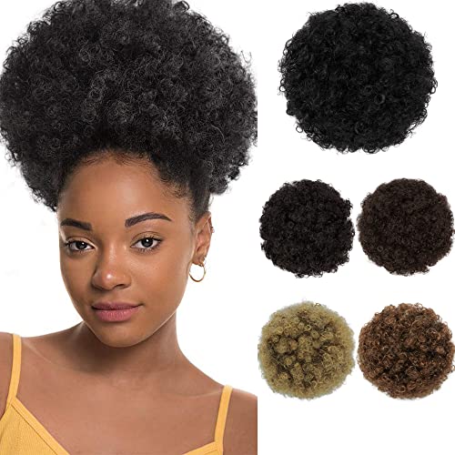 Afro Puff Kinky Curly Drawstring Ponytail punđa Sintetička kosa za crne žene updo omotajte punđe