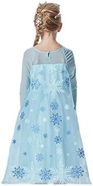 YX Frozen Costume Cosplay Fairy Fancy za haljinu djevojčica za malu djecu
