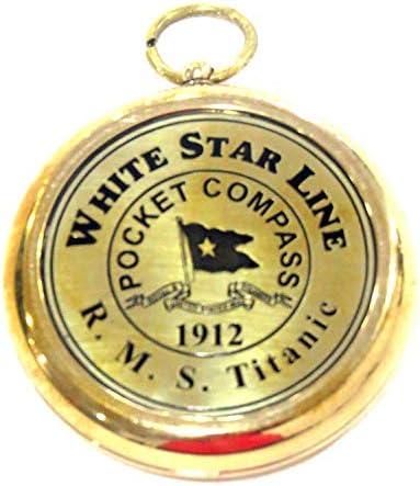 Mesing kompas RMS Titanic 1912 Mesingani džepni poklon Prekrasan radni model