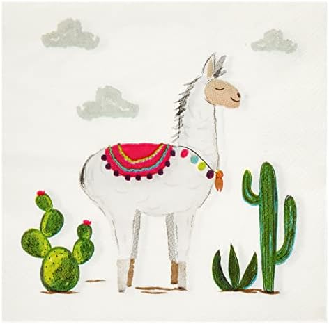 144 komada Lama potrepštine za rođendanske zabave sa papirnim tanjirima, salvetama, šoljama i priborom za jelo za proslavu meksičke Fieste, dekoracije za tuširanje beba od kaktusa za djevojčice