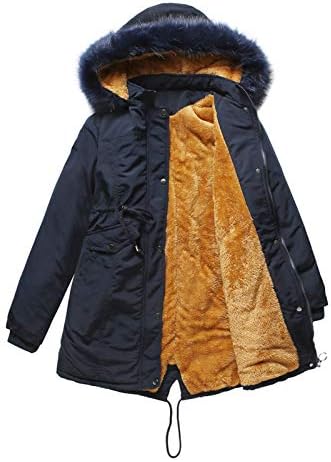 Zimski kaputi, kaput s dugim rukavima žene zimske zimske plus veličine parka slatko krzno obloženo poklopcem čvrstom gumbom prema dolje