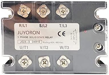 EXONGY 3 faza 10a 25A 40A da 60A 80A 100A 150 200A trofazna SSR 3-32V DC kontrola 24-480V AC SSD relej SSR AC tri DC-AC