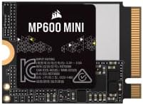 Corsair MP600 Mini 1TB M. 2 NVMe PCIe x4 Gen4 2 SSD - M. 2 2230-do 4,800 MB/sec sekvencijalno čitanje-3D