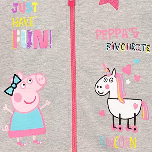Peppa Pig Girls ' Unicorns Hoody i helanke Set