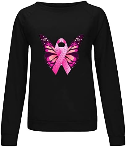 Crna jesenska zimska gornja odjeća grafička obrisa grafička svijest karcinoma dojke sa hood salonske hood