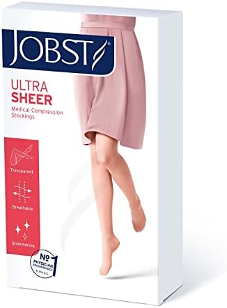 JOBST UltraSheer kompresijske čarape, 30-40 mmHg, Visoko do koljena, zatvoreni prst