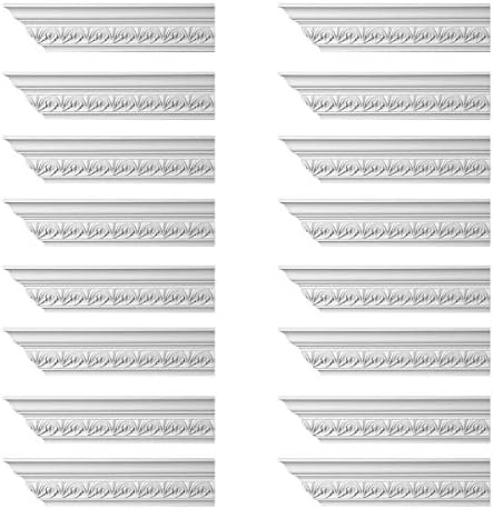 Renovitorski opskrbni ornatni vijenac Bijeli uretanski Chaville Dizajn 16 komada ukupno 1536 dužine