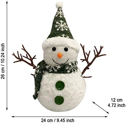Božićni užareni lutka ukrasi za snijeg užaren LED lakim svjetlom zimskim prazničnim zabavama Kućni dekor Božićne kuglice Male
