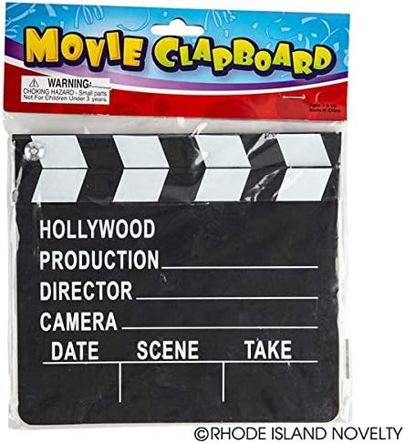 Rhode Island novost 7 Inch x 8 Inch Hollywood Film Clapboard, jedan po nalogu