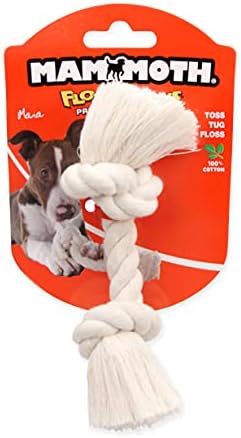 Mamut Flossy Chews - 100 posto prirodne pamučne konopske igračke za pse - Interaktivni tegljač ratnog konopa