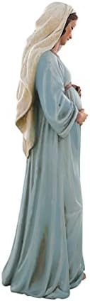 Ferrari & Arrighitti Heordant Madonna Figurica, trudna statua Mary, smola, raznobojno, 20 x