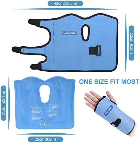 Comfpack paket leda za zapešće za karpalni tunel, višekratna topla hladna terapija za ruku