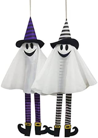 IFOYO 2 komada Halloween dekoracija viseći duh, Ghost Windsock privjesak za Patio Lawn Garden Party i