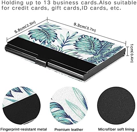 Jungle Leaves držač za vizit karte za žene i muškarce torbica za držač vizitkarte sa kožnim imenom lična