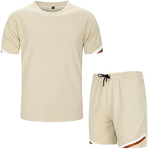 Muške 2 komada atletske sportske postavlja majica i kratke hlače Postavite mrežice