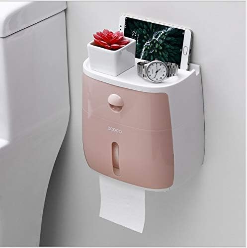 Anncus 1 Vodootporni zidni toaletni držač za papir za pohranu ručnik kupaonica tkiva papir kutija za kutiju kupaonica toalet kutija za punjenje tkiva -