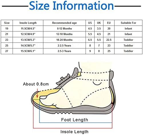 EOAOILO TODDLER CUHING, 0-3 godine Dječaci za bebe Djevojke ravne čarape cipele lagane crtane prve cipele za