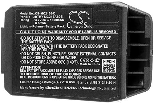 Jiajieshi baterija 1800mAh / 6.66Wh, zamjenska baterija Prikladna za Motorola MC21, MC2100, MC2180 82-105612-01,