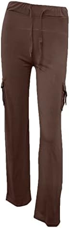 Styesh Ženske planinarske pantalone Workwout gamaše lagane atletske hlače labave joge hlače sa džepovima dugmeta