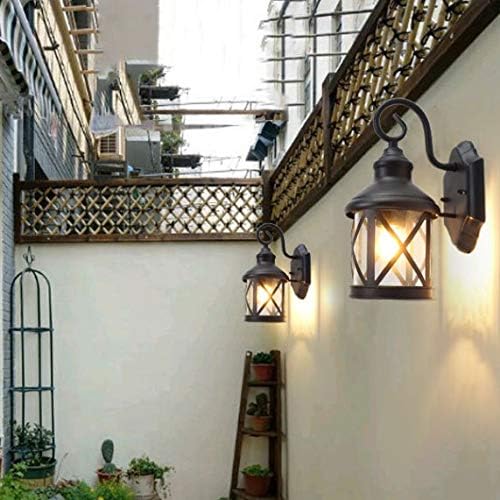 MJWDP Zidna svjetiljka Američki jednostavan LED vanjski dvorišni zidni hodnik Villa ulaz balkon Početna Vanjska