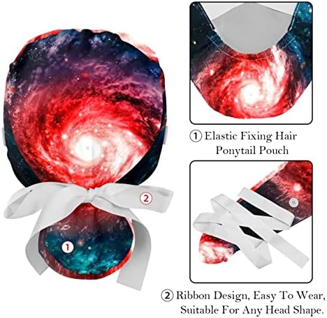 Galaxy nebulane prostora 2 kom Podesivi buffentni kape sa tipkama i duksevima Traka za glavu