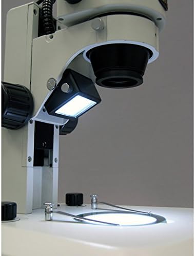 Amscope SM-1B-RL profesionalni Dvogledni Stereo Zoom mikroskop, okulari WH10x, uvećanje 7X-45X, cilj Zuma 0,7 X-4,5 X, gornje i donje LED svjetlo, stalak za stazu, 110V-120V