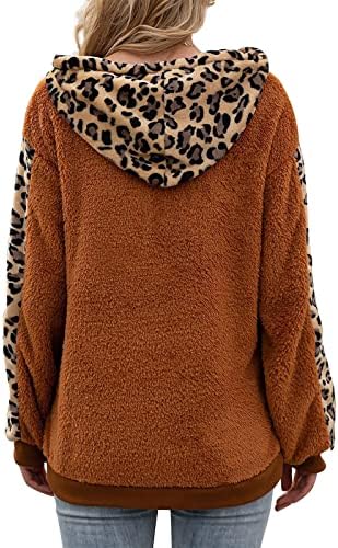 Ženski džemperi 2023 Pulover Leopard Print Plišani džemper jaknu Pulover džemper za odmor