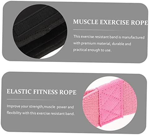 CLISPEED 2pcs traka za otpor za jogu trake za otpornost na fitnes otvorene poliesterske pamučne Puller Pink