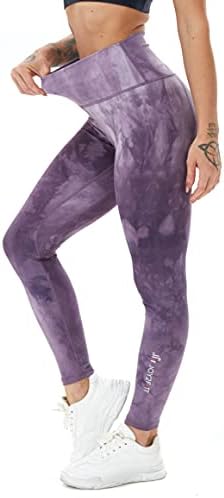 Joy2fitt Ženske joge hlače High Squik Tummy Control koji ne vidi i kroz treniranje kompresijskim gamašima