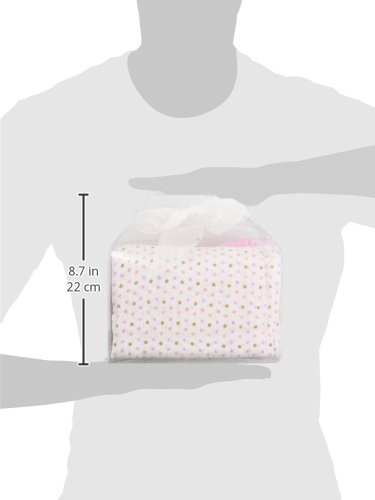 Stephan Baby Cotton Muslin swaddle deke Poklon Set, jednobojne ružičaste i pastelne tačke, 2 komada