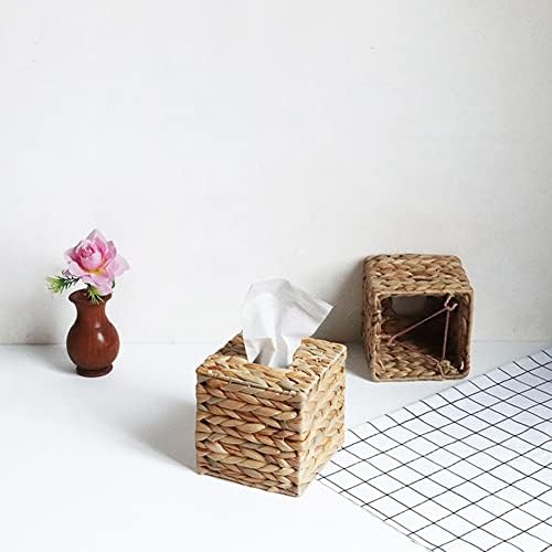 Kutija za tkivo THOCCA pokriva kvadratni boho dekorativni tkani držač lica na stolu i kupatilu