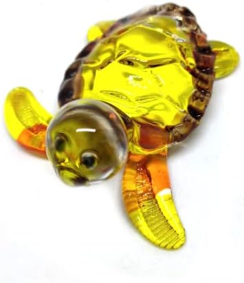 Staklene kornjačke figurice Kolekcionarstvo Ručno puhalo umjetnost Životinje Decor Skulpturni stol za stol