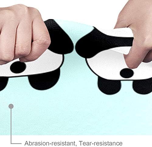 DJROW Yoga Mat slatka Pandas in Love prirodni Pilates Vježba Mat Eco Friendly teretana mat Debljina 1/4