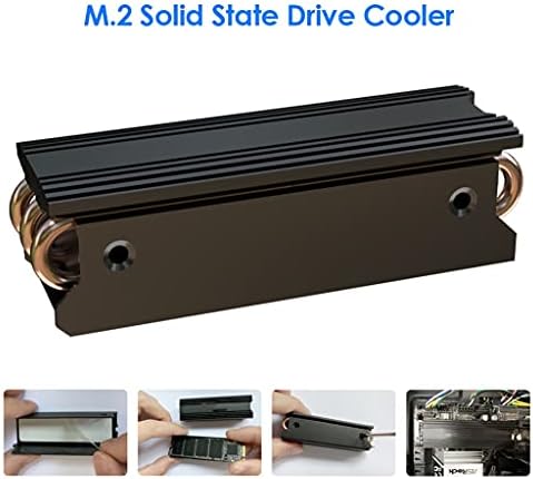 LLAMN M.2 Čvrsto stanje pogonskog pogona za radnotop PC računar Aluminijski legura bakra 2280 SSD hladnjak za hlađenje