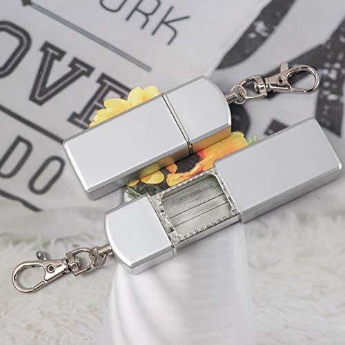 Bestsporble 2pcs Pocket Ashtray Mini prijenosni pepeljara sa ključem za ključeve i poklopac za putovanje