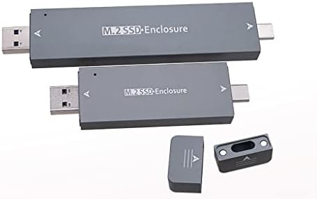 JMT M. 2 Mini NGFF vanjski tvrdi disk kućišta Nvme Dual protokol za USB3.1 za 2230 2242 2260 2280, Tip-A/C