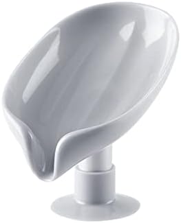 Bipily 1 komad Samousisavajući držač sapuna u obliku lista držač sapuna sa usisnom čašom za tuš, kupatilo,